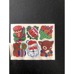 Vintage 70s/80s Lick And Stick Christmas Holiday Stickers, 10+ Sheets Unused